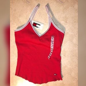 Red Tommy Hilfiger Tank Top